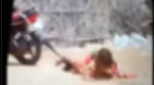 Rajasthan: Husband Drags Wife With Bike For Wanting To Visit Sister | On Cam
